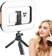 Ring Light for Phone, Portable Handheld Phone Light, Continuous Output Lighting for Vlogging Streaming Studio Filming Content Photography