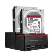 External HDD Docking Station 2.5″/3.5″ IDE+SATA USB Dual Hard Drive Card Reader