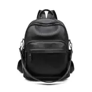 ICONZERO 時尚軟皮後背包女 2024新款 女生大容量旅行書包 14英寸筆電背包