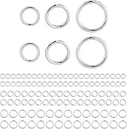 Sterling Silver Jump Rings for Jewelry Making 4mm 5mm 6mm 925 Sterling Silver Open Jump Rings for DIY（60 PCS）