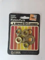 carol lamp and lighting fixture parts 8 assorted nuts and washers