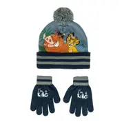 Hat & Gloves By The Lion King Grey