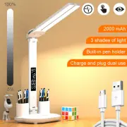 LED Desk Lamp Bedside Study Reading Table Light Battery USB Power Touch Dimmable