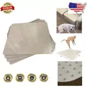 Beige Pet Training Mats - Scratch-Proof Tiles for Indoor & Outdoor Use, 4 Pack