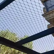 304 Stainless Steel Flexible Rope Mesh 5CM Safety Net for Stair Fall Prevention, Plant Climbing, Farm Poultry Barrier 1.5x15m