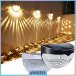 6LED OUTDOOR SOLAR LAMP / ROUND WARM LIGHTING EFFECT DECORA