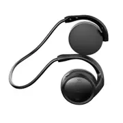 Wireless Bluetooth 5.0 Sports Stereo MP3 Player Neckband Headphones Plugable TF Card with Microphone Running Headphones - Black