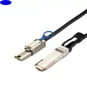 QSFP 40g SFF-8436 to MiniSAS HD SFF-8088 Adapter Cablefor DS4243 and DS4246