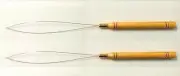 HAIR EXTENSION Micro Bead Pulling Needle Loop Threader Tool 2 units. MELBOURNE