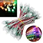 50PCS 5V 12V WS2811 RGB Full Color 12mm Pixels digital Addressable LED String DC