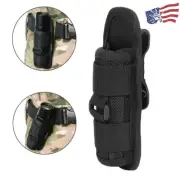 Tactical Flashlight Pouch Holster Torch Case Belt Holder 360 Degrees Rotatable
