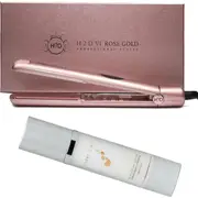 2Pc Set H2D Hair Straightener Styling Iron + Terre A Mer Protective Hair Cream