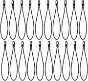 Perfeclan 20Pcs Hook Bungee Cords Tarp Tie Practical Indoor Outdoor 25cm Length Bungee Strap for Bike Awing Luggage Roof Luggage Gazebo, Black