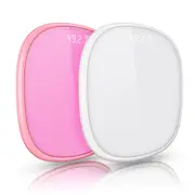 SOGA 2X 180kg Digital Fitness Weight Bathroom Gym Body LCD Electronic Scales White/Pink