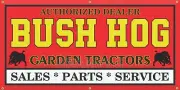 BUSH HOG GARDEN TRACTORS EQUIPMENT DEALER SALES OLD VINTAGE SIGN REMAKE BANNER