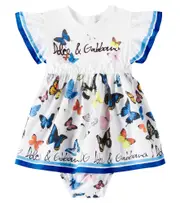 [Dolce & Gabbana Kids] Dolce & Gabbana Kids Baby poplin dress and bloomers set M 6-9 multicoloured