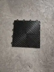 Lot Of 10 Interlocking Garage Floor Tiles Vented Water Drainage 15.75x15.75''