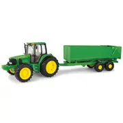 John Deere Big Farm 2 Piece Tractor Wagon Vehicle Toy 1:16 Scale Kids