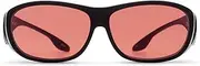 BluBloc FL-41 Blue Light Blocking Glasses - Fits Over Your Glasses Frame - Computer and Gaming Glasses for Eye Strain and Photosensitivity (Indoor)