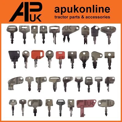 35 Key Master Set Plant Digger Excavator Forklift Dumper Backhoe Tractor Machine