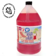 Hypothermias CREAM SODA Snow Cone machine Shaved Ice Flavor Syrup GALLON