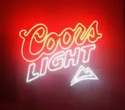 Snow Mountain Beer Light Neon Sign 17"x14" Lamp Beer Club Show Decor Glass SY