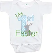 [7 ate 9 Apparel] Unisex Baby's Novelty My First Easter Onepiece