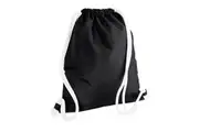 Bagbase Icon Drawstring Bag (Black/White) (One Size)