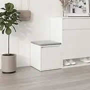 Box Drawer White 40.5x40x40 cm Engineered Wood,Household Storage Boxes 12.6KG-808774