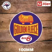 GOLDEN FLEECE STICKER ACTIV 8 VINTAGE RETRO OLD SCHOOL PETROLEUM OIL