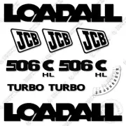 Fits JCB 506C HL Decal Kit Telehandler (Older Style) Decals - 7 YEAR 3M VINYL!