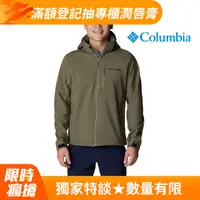 在飛比找PChome24h購物優惠-Columbia哥倫比亞 男款-軟殼外套-軍綠 UWE324