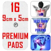 HiDow TENS MACHINE compatible ELECTRODE PADS - 9cm x 5cm x 16 PREMIUM PADS