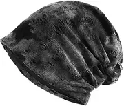 [HAMKVBPR] Women's Knitted Hat Thin Section Of Broken Holes Solid Colour Pullover Hat Stacked Hat for Cold Weather