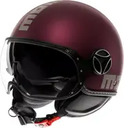 Momodesign FGTR Evo Mono, jet helmet , color: Matt Dark Red/Silver , size: M