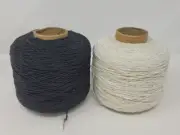 Lot of Bulk White & Black 1mm Elastic Thread Cord Beading Jewelry Making Crafts