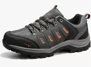 NORTIV 8 Quest 1 Men's Waterproof Hiking Shoes Sz 9 Black Gray Orange ️