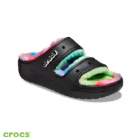 在飛比找momo購物網優惠-【Crocs】中性鞋 經典星際渲染軟絨毛毛涼拖(208046