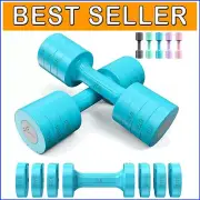 Ultra-Portable Adjustable Dumbbells Set: 5 lbs with Fast Adjustment Feature