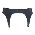 [Jean Paul Gaultier] Jean Paul Gaultier-Navy Blue Calfskin Leather Garter Belt-Donna 80 CM