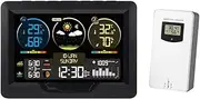 Snblzhef Weather Station Digital Alarm Clock with Color Screen Indoor and Outdoor Temperature Humidity Meter Desk Clocks