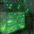 Dinosaurs Luminous Wall Stickers Glow In Dark Dinosaurs Wall Decorative
