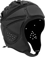 Rugby Headguards Rugby Head Guard Soft Padded Headgear Shell Head Protector Adjustable Soccer Goalie Support Rugby Football Youth Kids Adults Soccer Scrum Cap Protective Rugby Head Guards