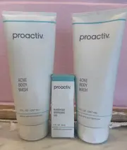 X2 ProActiv Acne Body Wash 9 fl EXP 9/25 +blk Diss Gel