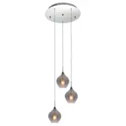 Harper LED 3L Void Modern Pendant Lights Smoke | Marden Designer