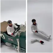 GP57 - Greenhills Painted Driver & Arm for Scalextric Bentley 3L C64 & C305-1.32 Scale - New
