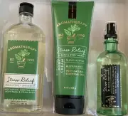 3 EUCALYPTUS SPEARMINT Aromatherapy Pillow Mist Cream & Wash Bath and Body Works