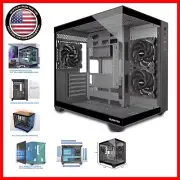 Mid Tower Y6 Gaming PC Case - Full View Tempered Glass, USB Type-C & 360mm RAD