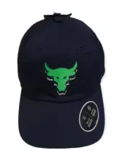 Under Armour Project Rock Youth Hat Unisex Blue Adjustable Embroidered Wicking