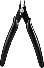 Nail Art Scissors Rhinestone Remover Anti Slip Professional Nail Art Decorations Remover Nails Cutter Scissors for Home Beauty, Black